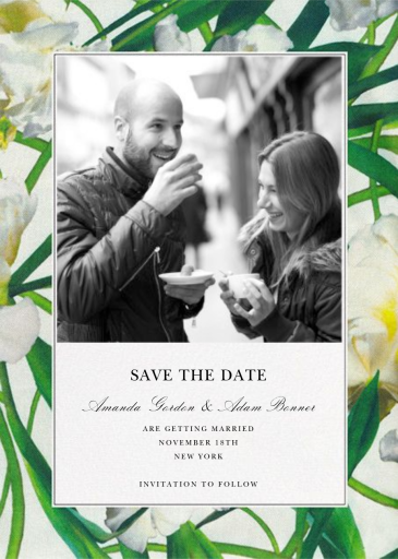 Parrot Tulip (Photo Save the Date) - Save the Date by Oscar de la Renta
