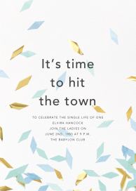 Flutter - Bachelorette Party Invitation by CONFETTISYSTEM