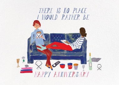 Cheers from the Couch - Anniversary Card by Mr. Boddington's Studio