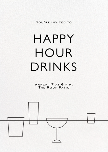 Lower the Bar - Happy Hour Invitation by Paperless Post