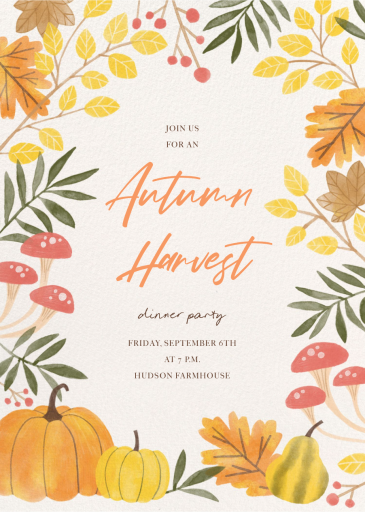 Fall in Love - Fall Party Invitation by Paperless Post
