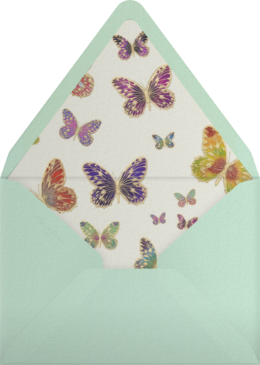 Hand Painted Butterfly Stationery - Bernard Maisner Envelope