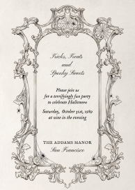 Baroque Frame - Halloween Invitation by Paperless Post