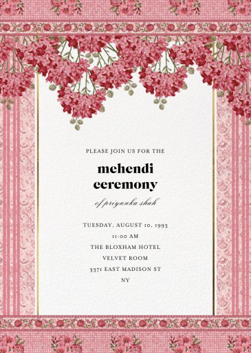 Rashia - Indian Wedding Invitation by Anita Dongre