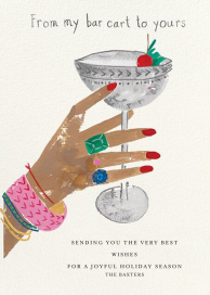 Jeweled Toast - Holiday Card by Mr. Boddington's Studio