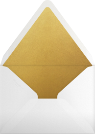 Gold & Silver Confetti Invitation Envelope