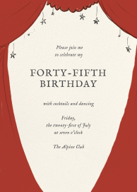 Red Curtain by Carly Kuhn