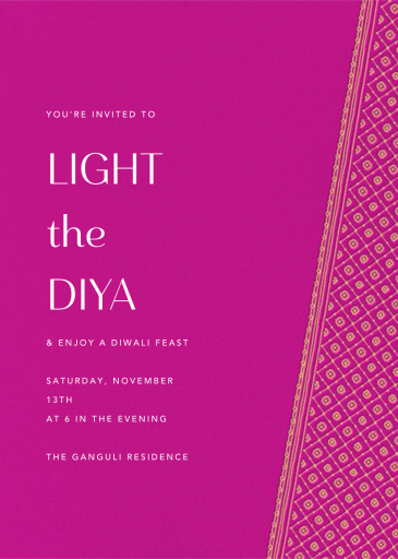 Choli - Diwali Invitation by Paperless Post