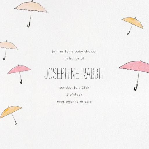 Umbrellas - Baby Shower Invitation by Paperless Post