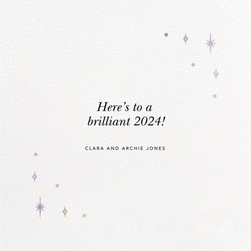 A Glowing New Year - New Year's Card by Paperless Post - Back