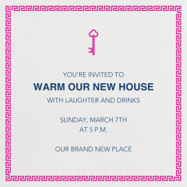 Golden Key - Housewarming Invitation by Jonathan Adler