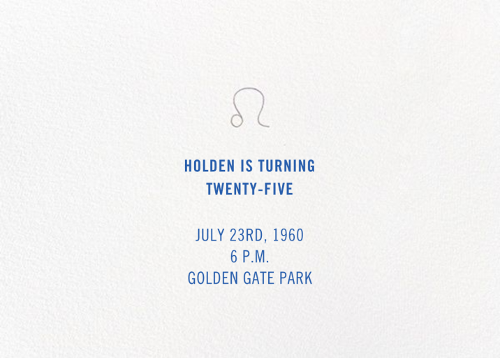 Happy Leo Season Gradient Invitation - Back