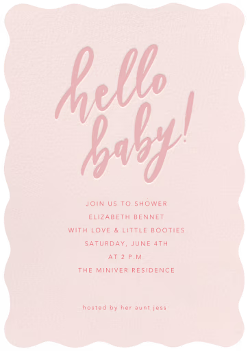 Sweet Hello - Baby Shower Invitation by Sugar Paper