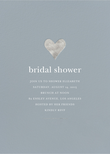 Foil Heart - Bridal Shower Invitation by Sugar Paper