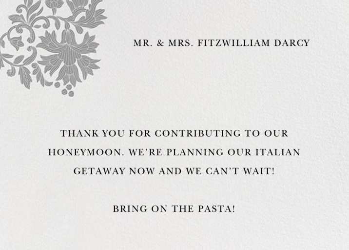 Leaf Lace I Thank You by Oscar de la Renta