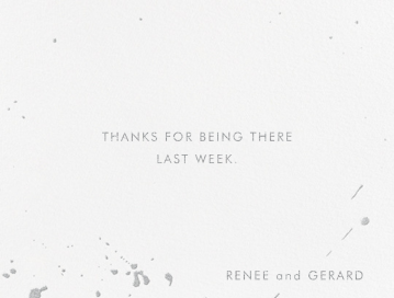 Splatter Cloth I (Stationery) - Greeting Card by Paperless Post