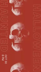 HAUNTED HALLOWEEN OCT 30 8 PM