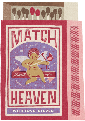 Perfect Match - Valentine's Day Card by Paperless Post