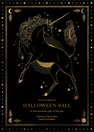 Unicorn Spell - Halloween Invitation by Paperless Post
