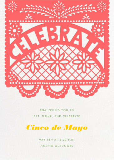 Papel Picado Celebration - Cinco de Mayo Invitation by Paperless Post