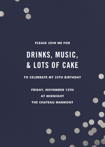 Confetti (Invitation) - Birthday Invitation by kate spade new york