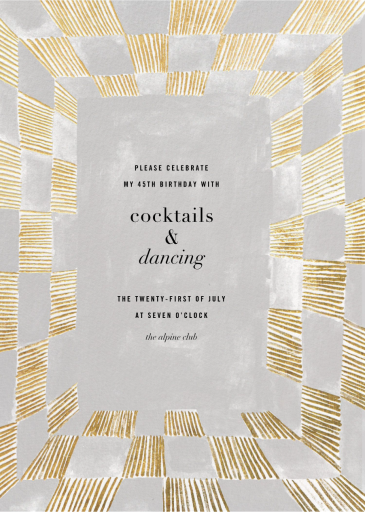 Kinetic - Party Invitation by Kelly Wearstler