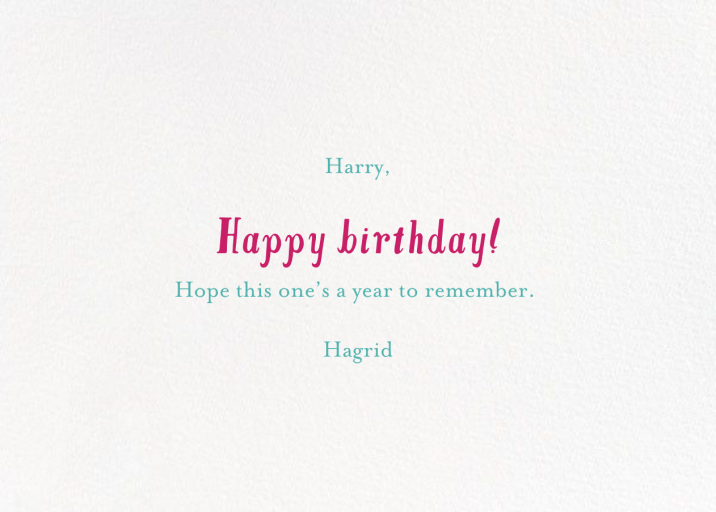 Eight Balloons - Greeting Card by Mr. Boddington's Studio - Back