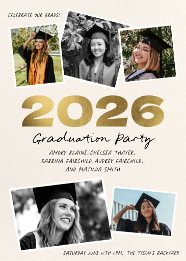 Polaroid Memories - Graduation Party Invitation by Paperless Post
