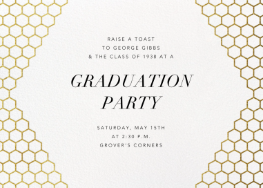 Honeycomb Party - Graduation Party Invitation by Paperless Post