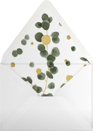 Golden Eucalyptus Photo (Greeting) - Paperless Post Envelope