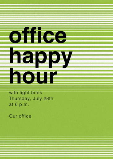 Optical Horizons - Happy Hour Invitation by Paperless Post