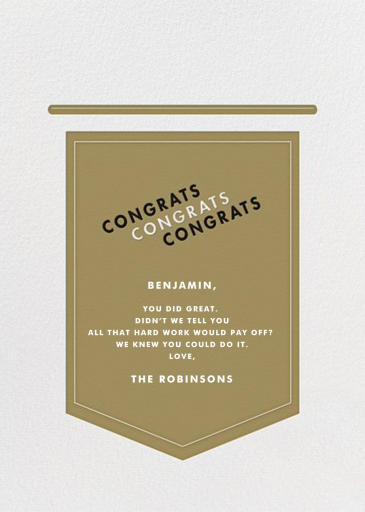 Leagues - Graduation Card by Paperless Post - Back