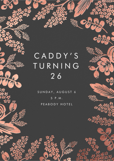 Heather and Lace - Birthday Invitation by Rifle Paper Co.