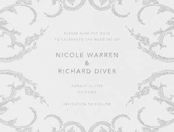 Silk Brocade I (Save The Date) by Oscar de la Renta