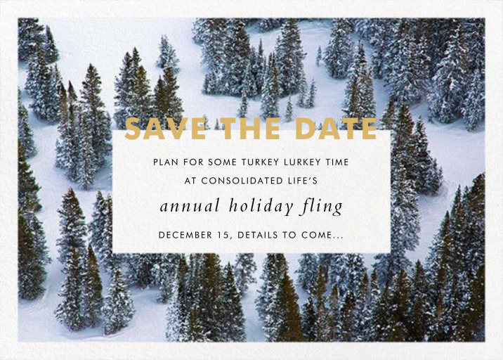Winter Trees - Party Invitation by Gray Malin