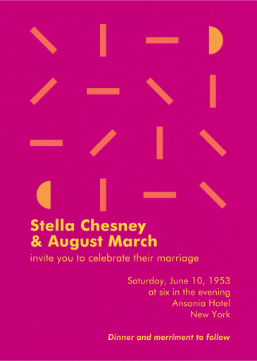 Swivel - Wedding Invitation by Gold Rush Paper