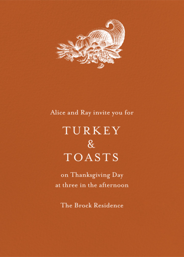 Burnt Caramel (Tall) - Invitation by Paperless Post