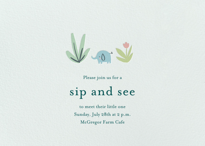 Safari Scene by Little Cube - Back