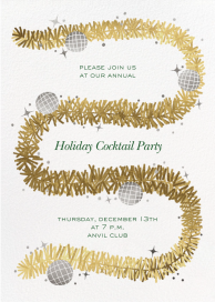 Gold Garland - Disco Party Invitation by Paperless Post