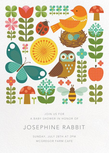 Retrato de jardín - Baby Shower de Petit Collage