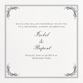 Regency Square - Rehearsal Dinner Invitation by Paperless Post