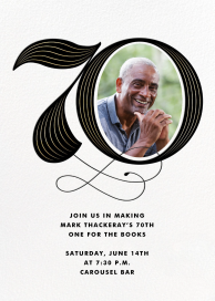 Pinstripe Numerals - Invitation by Paperless Post