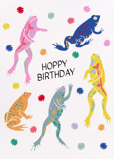 Frog Fête - Birthday Card by Hartland Cards