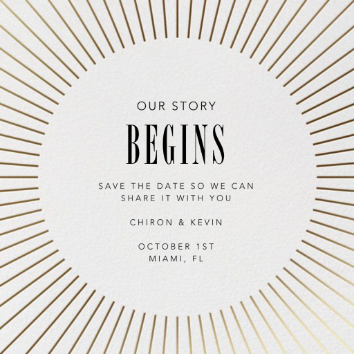 Our Story - Save the Date by Crate & Barrel