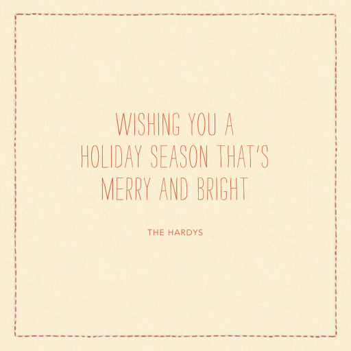 Decorated Deer - Christmas Card by Coral & Tusk - Back