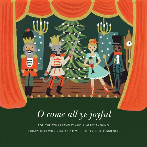 The Nutcracker Suite - Christmas Party Invitation by Rifle Paper Co.