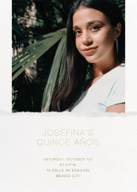 Torn Edge (Photo) - Quinceañera Invitation by Paperless Post
