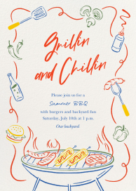 Grillin and Chillin - BBQ Invitation by Paperless Post