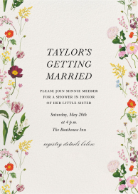 Fine Florets - Bridal Shower Invitation by Oscar de la Renta