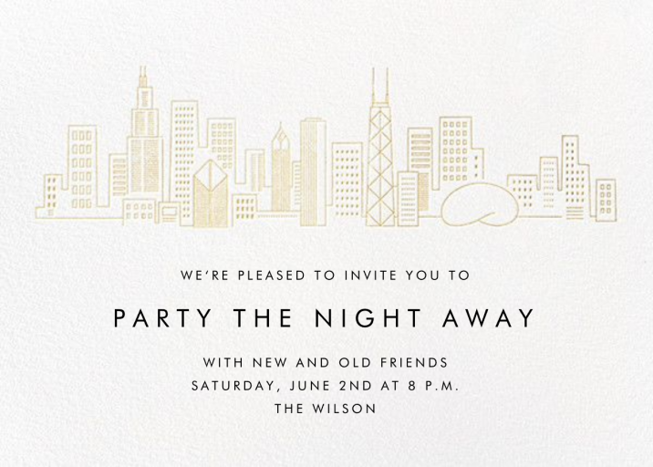 City Skyline View by Paperless Post